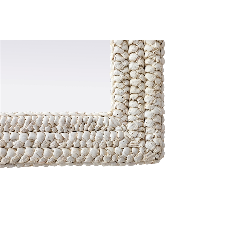 Elegant Decor Rectangle Cornhusk Mirror 27X36