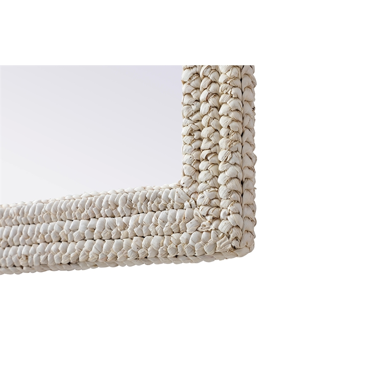 Elegant Decor Rectangle Cornhusk Mirror 27X36