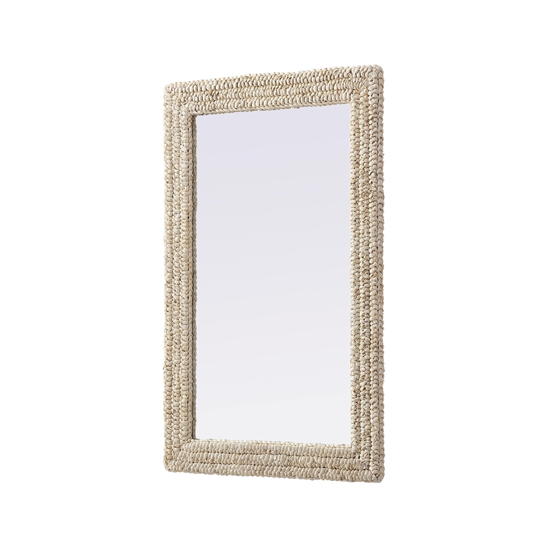 Elegant Decor Rectangle Cornhusk Mirror 27X42
