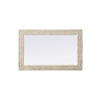 Elegant Decor Rectangle Cornhusk Mirror 27X42