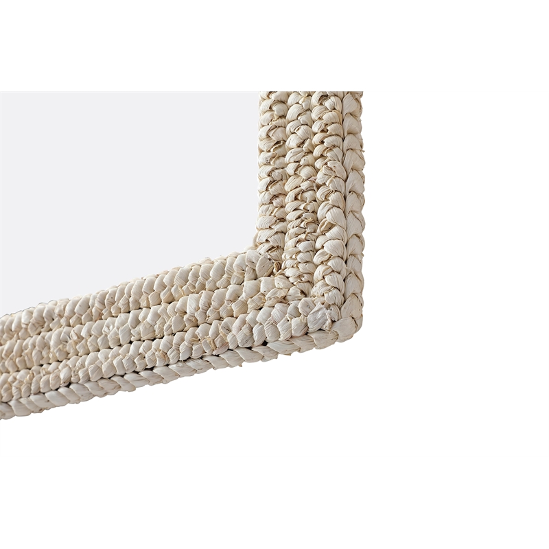 Elegant Decor Rectangle Cornhusk Mirror 27X42