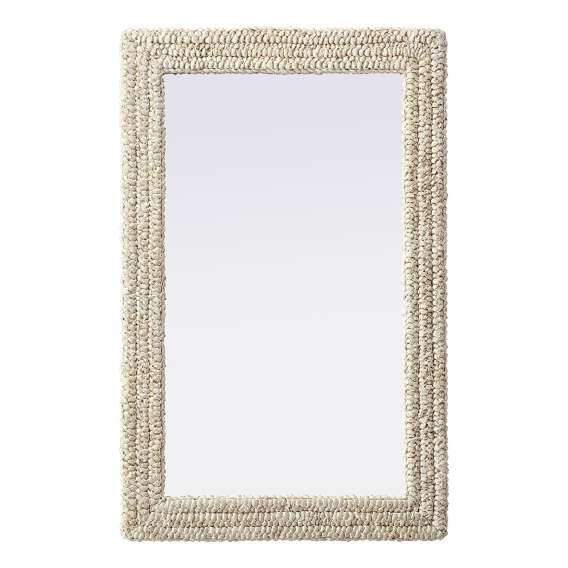 Elegant Decor Rectangle Cornhusk Mirror 27X42
