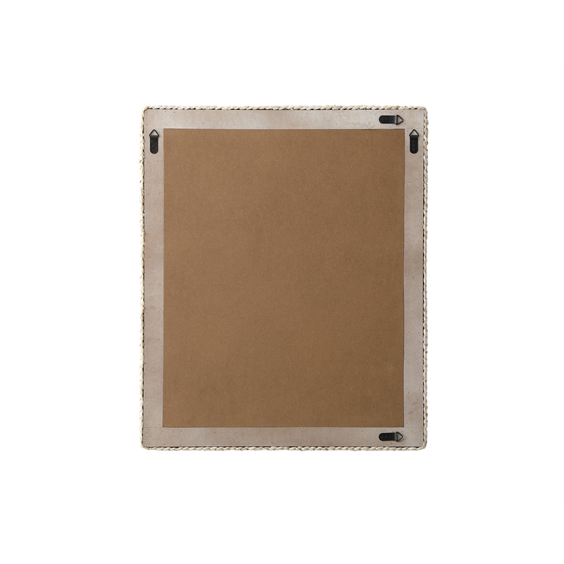 Elegant Decor Rectangle Cornhusk Mirror 30X36