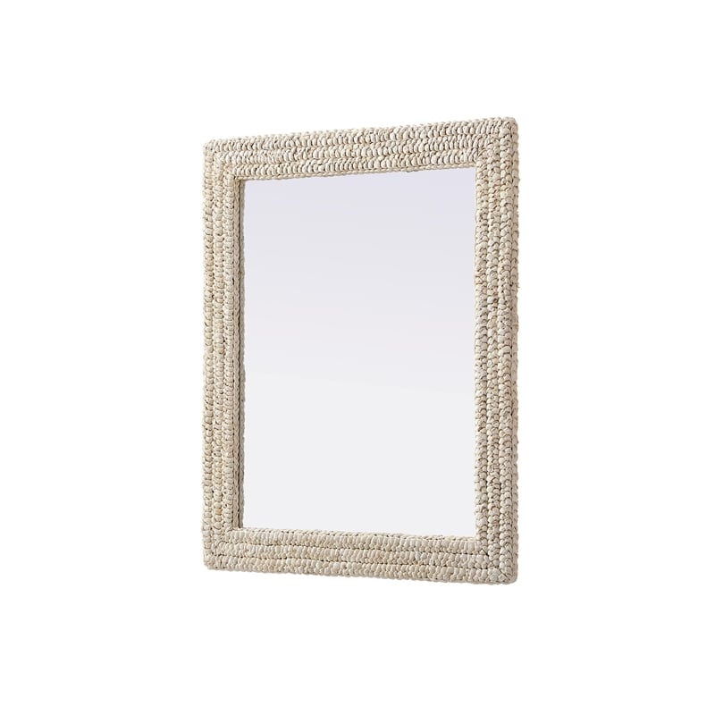 Elegant Decor Rectangle Cornhusk Mirror 30X36