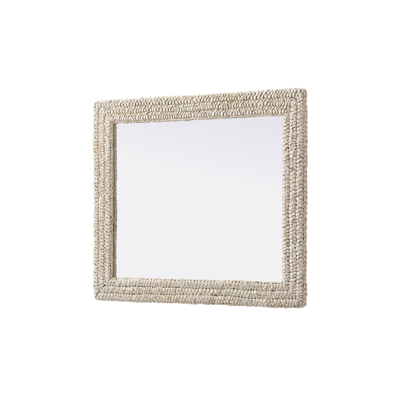 Elegant Decor Rectangle Cornhusk Mirror 30X36