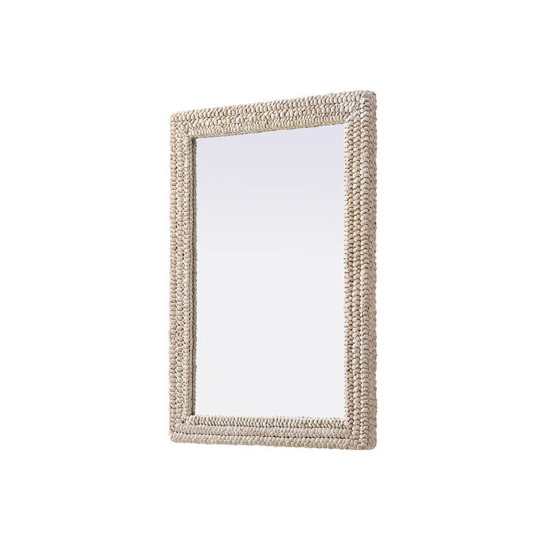 Elegant Decor Rectangle Cornhusk Mirror 30X42