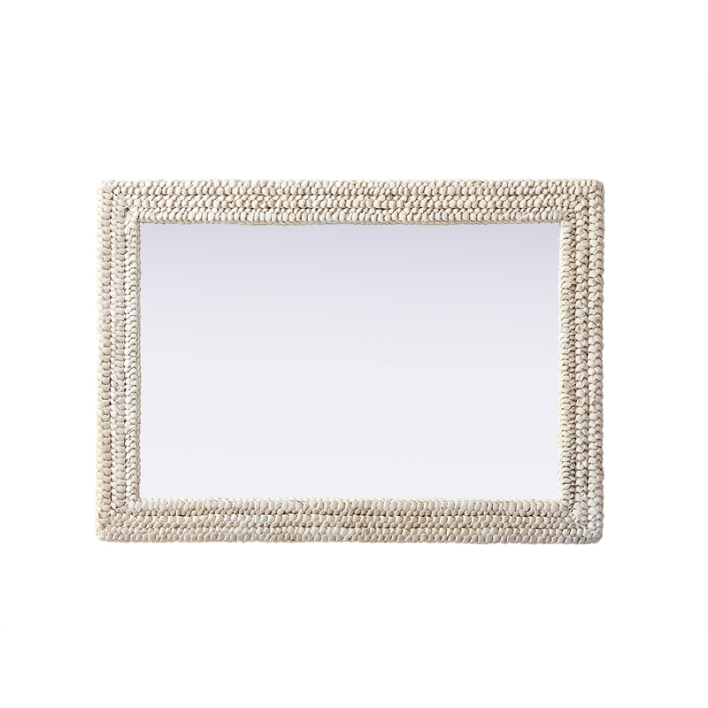 Elegant Decor Rectangle Cornhusk Mirror 30X42