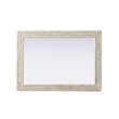 Elegant Decor Rectangle Cornhusk Mirror 30X42