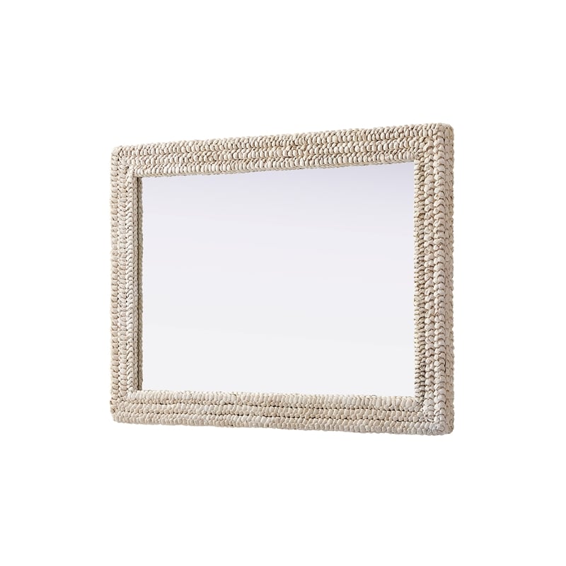 Elegant Decor Rectangle Cornhusk Mirror 30X42