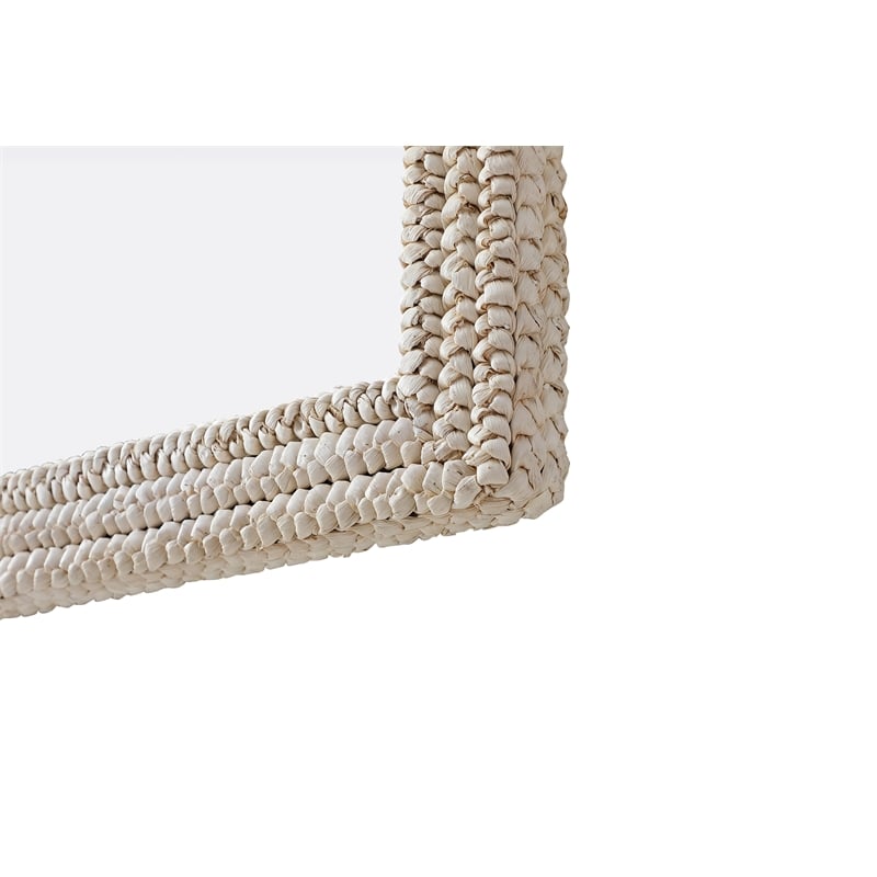 Elegant Decor Rectangle Cornhusk Mirror 30X42