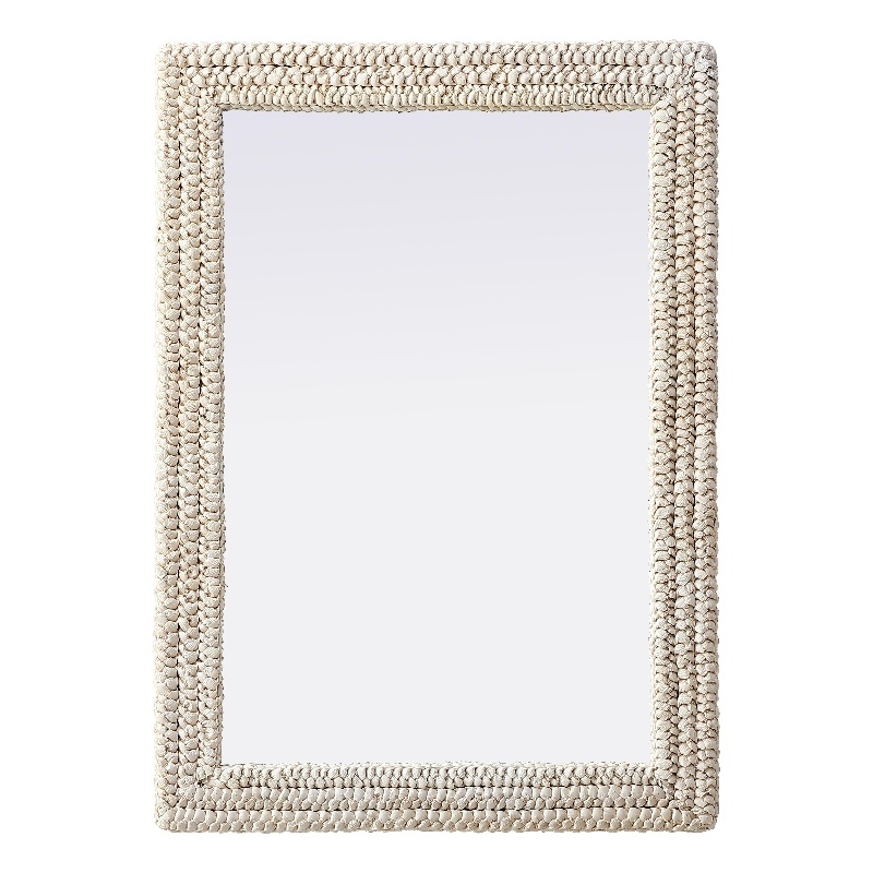 Elegant Decor Rectangle Cornhusk Mirror 30X42