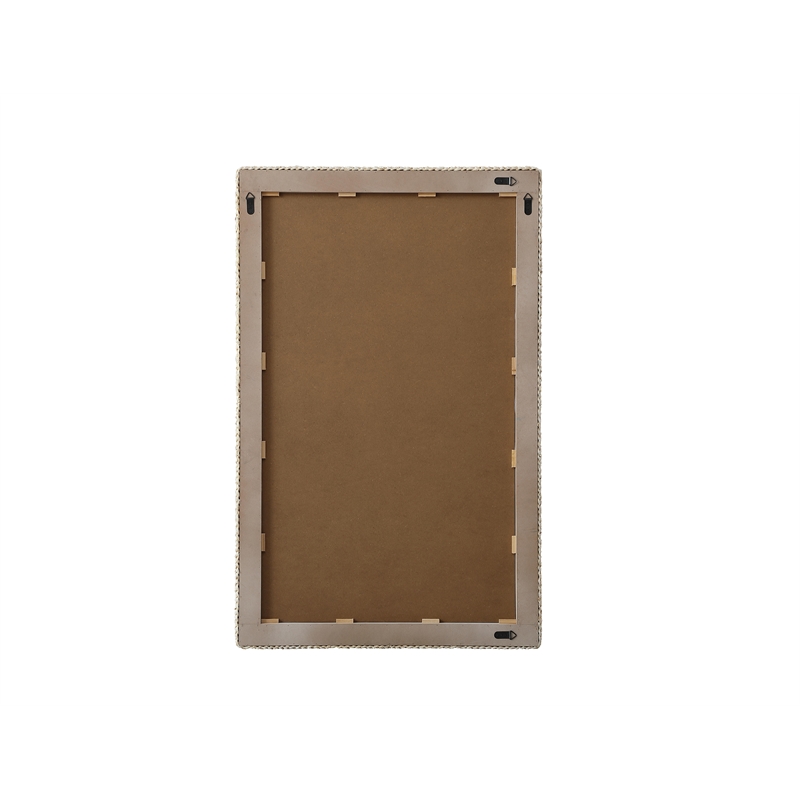 Elegant Decor Rectangle Cornhusk Mirror 35X55