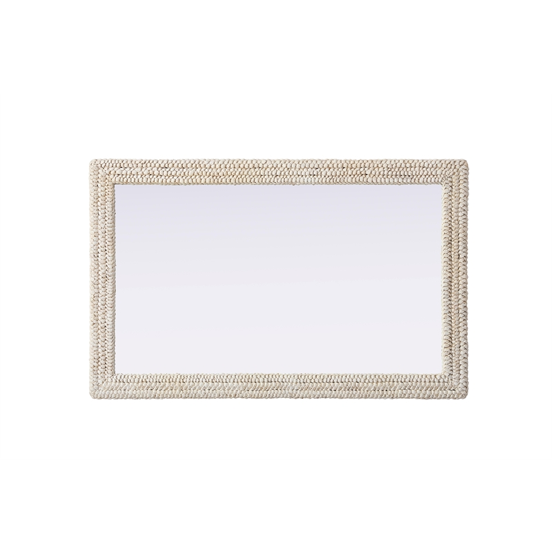 Elegant Decor Rectangle Cornhusk Mirror 35X55