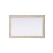 Elegant Decor Rectangle Cornhusk Mirror 35X55