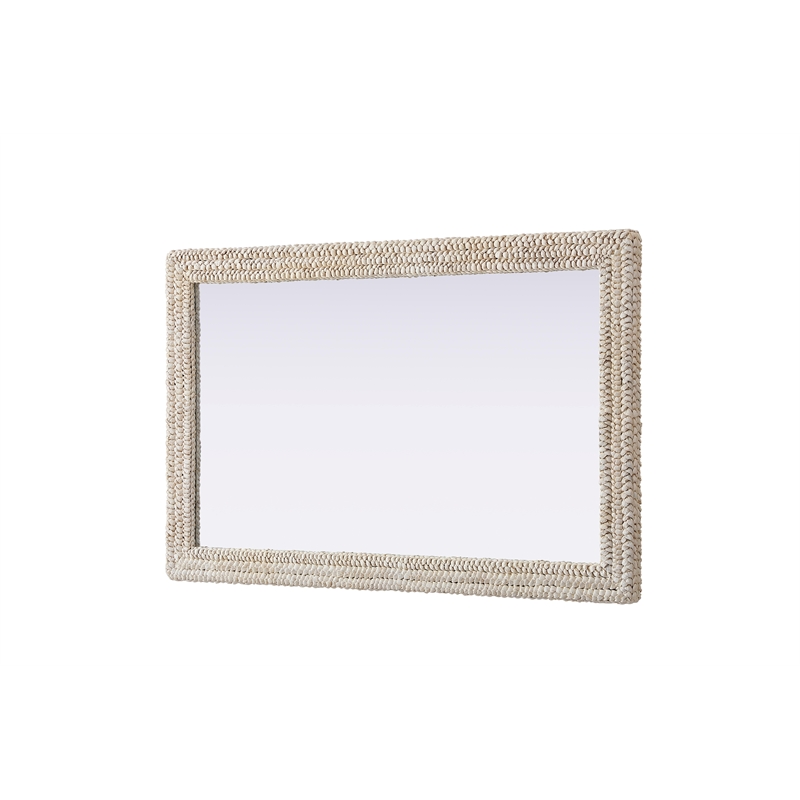 Elegant Decor Rectangle Cornhusk Mirror 35X55