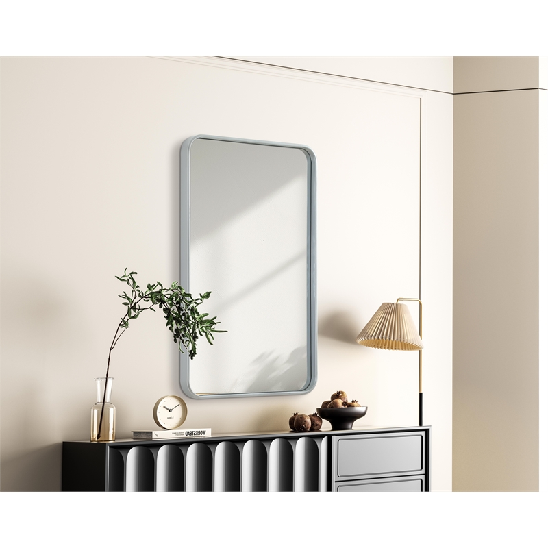Elegant Decor Contour Metal Rectangle Mirror 22X36