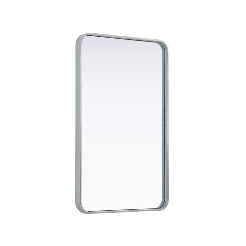 Elegant Decor Contour Metal Rectangle Mirror 22X36