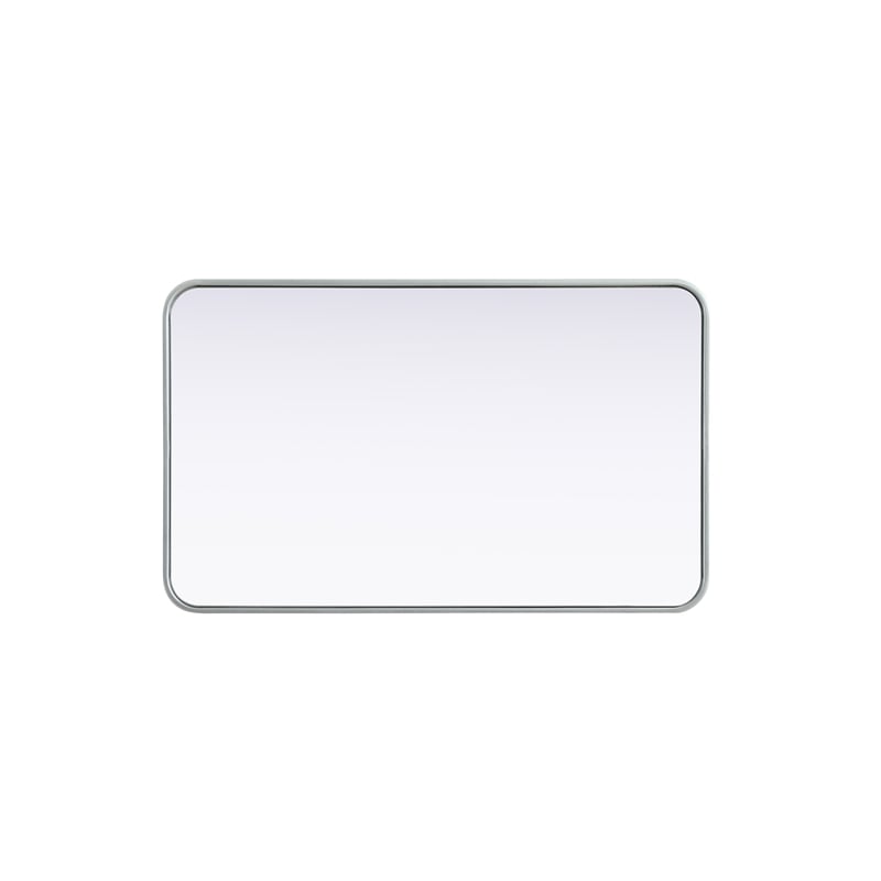 Elegant Decor Contour Metal Rectangle Mirror 22X36