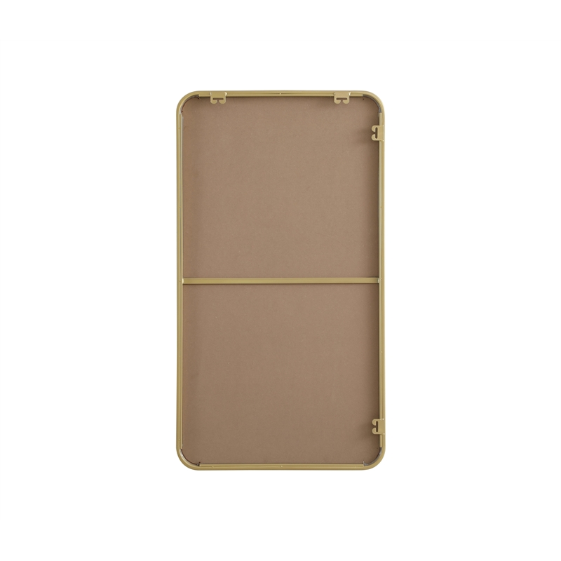 Elegant Decor Contour Metal Rectangle Mirror 22X40