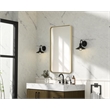 Elegant Decor Contour Metal Rectangle Mirror 22X40