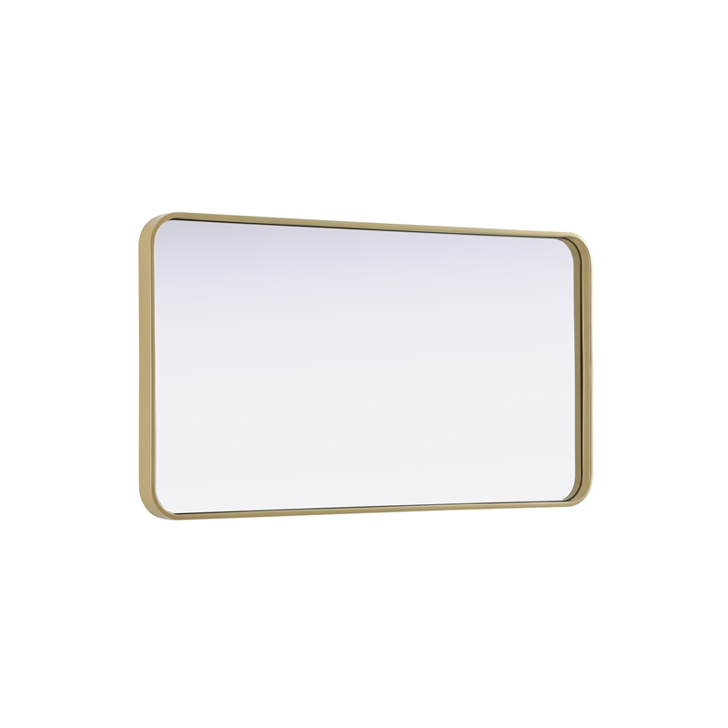 Elegant Decor Contour Metal Rectangle Mirror 22X40