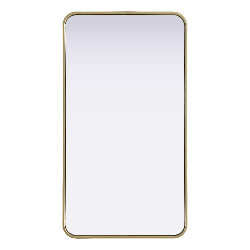 Elegant Decor Contour Metal Rectangle Mirror 22X40