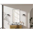 Elegant Decor Contour Metal Rectangle Mirror 22X40