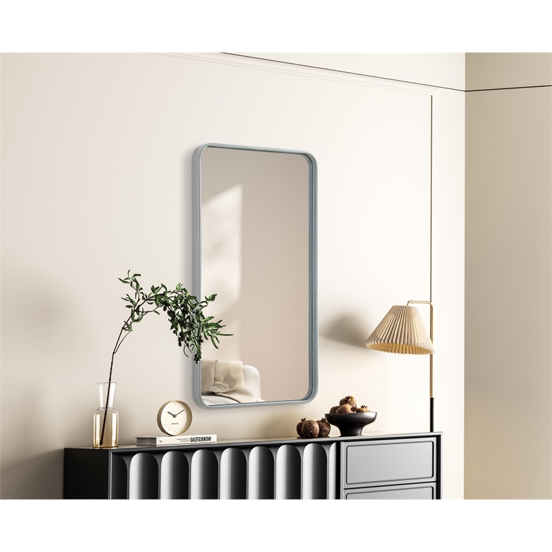 Elegant Decor Contour Metal Rectangle Mirror 22X40