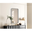 Elegant Decor Contour Metal Rectangle Mirror 22X40