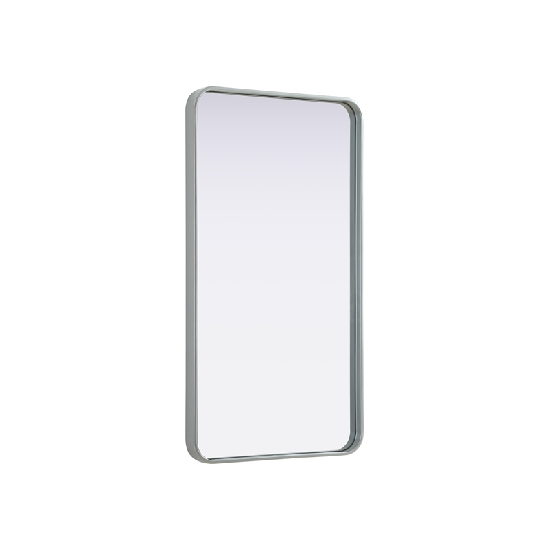 Elegant Decor Contour Metal Rectangle Mirror 22X40