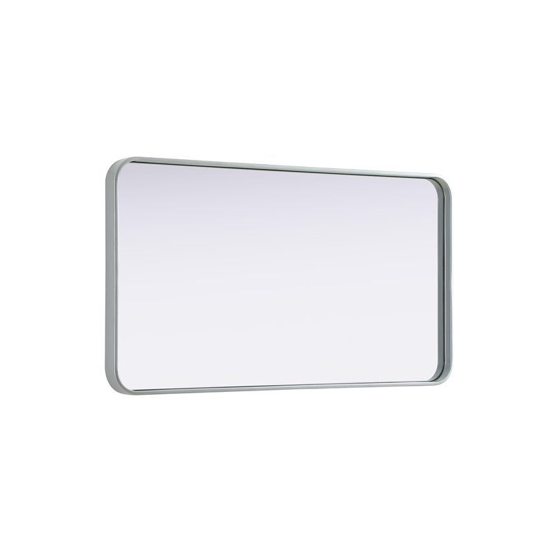 Elegant Decor Contour Metal Rectangle Mirror 22X40
