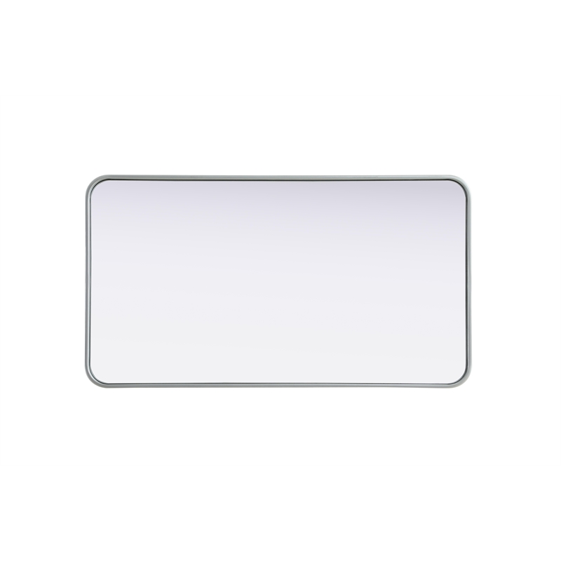 Elegant Decor Contour Metal Rectangle Mirror 22X40