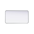 Elegant Decor Contour Metal Rectangle Mirror 22X40