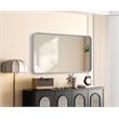 Elegant Decor Contour Metal Rectangle Mirror 22X40