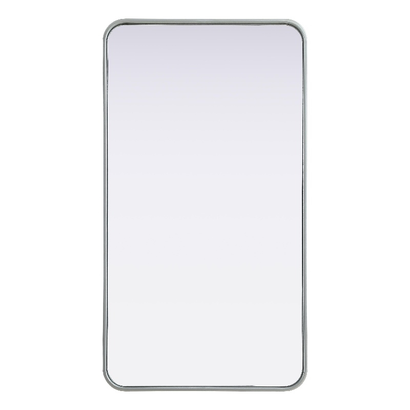 Elegant Decor Contour Metal Rectangle Mirror 22X40