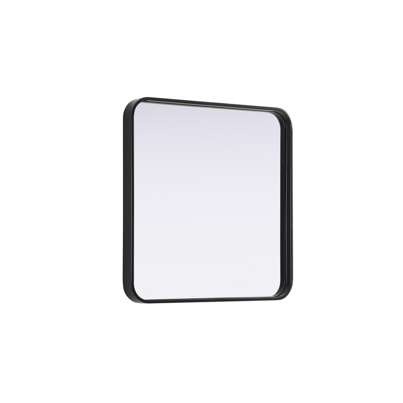 Elegant Decor Contour Metal Square Mirror 24X24