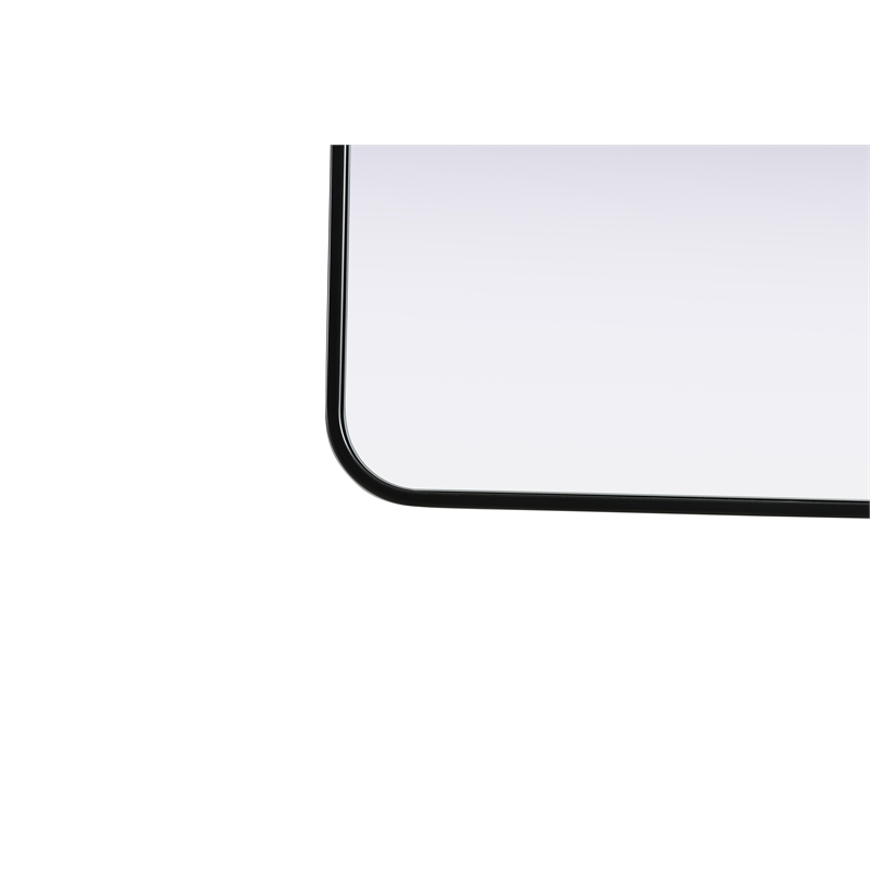 Elegant Decor Contour Metal Square Mirror 24X24