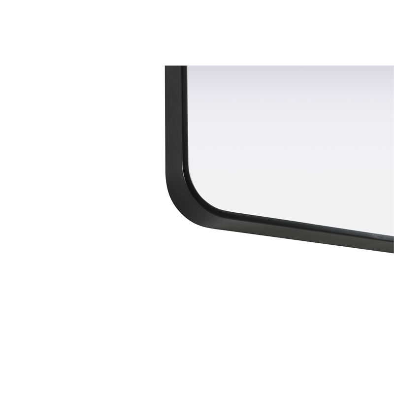 Elegant Decor Contour Metal Square Mirror 24X24