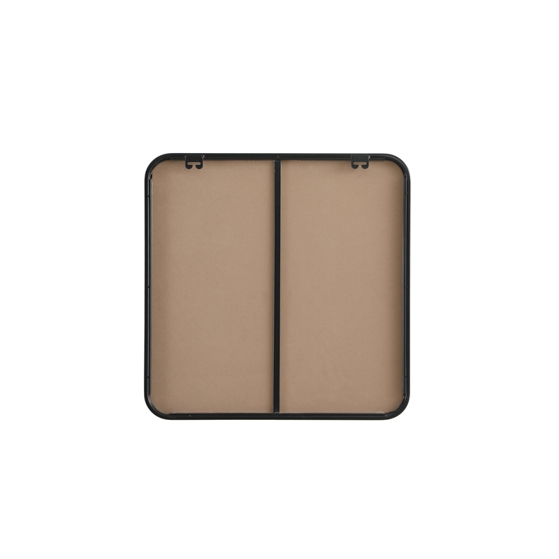 Elegant Decor Contour Metal Square Mirror 24X24
