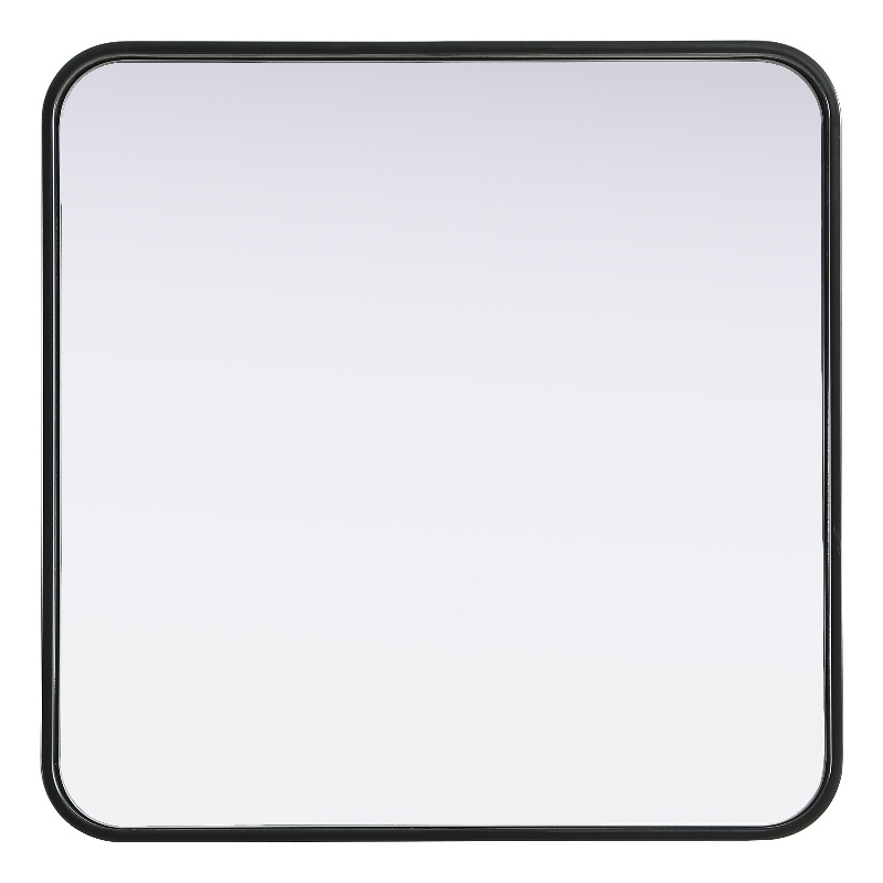 Elegant Decor Contour Metal Square Mirror 24X24