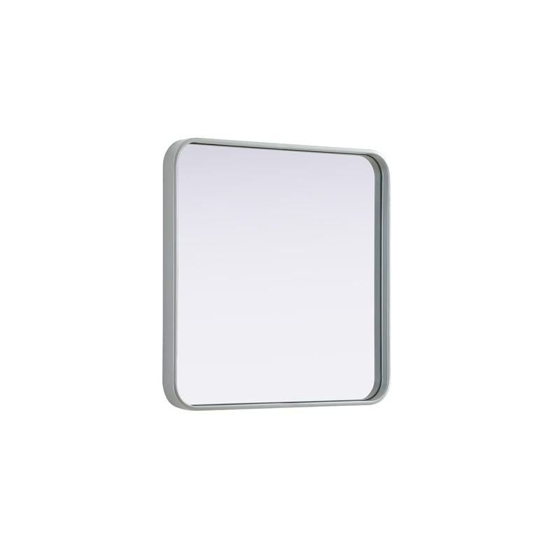 Elegant Decor Contour Metal Square Mirror 24X24