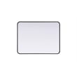 Elegant Decor Contour Metal Rectangle Mirror 24X32