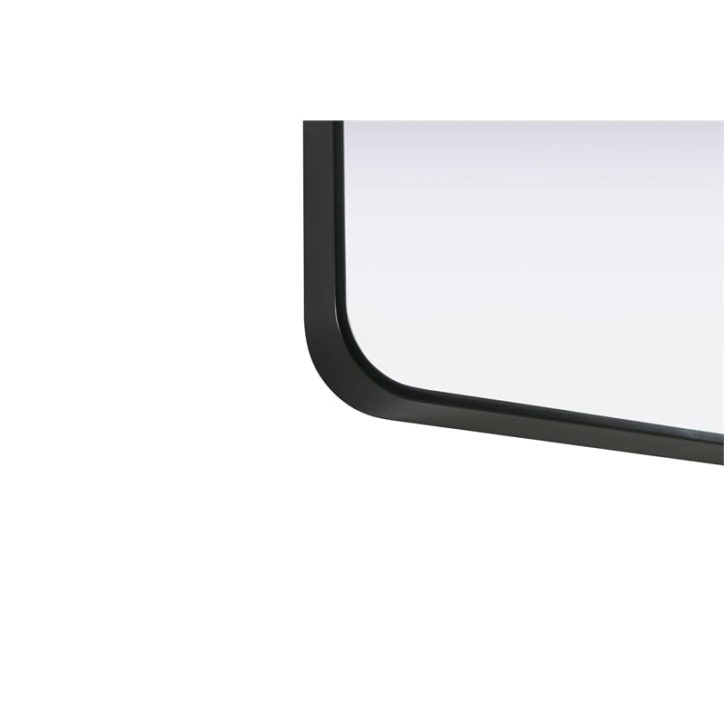 Elegant Decor Contour Metal Rectangle Mirror 24X32
