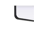 Elegant Decor Contour Metal Rectangle Mirror 24X32
