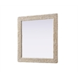 Elegant Decor Rectangle Cornhusk Mirror 36X36