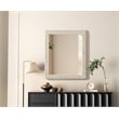 Elegant Decor Rectangle Cornhusk Mirror 36X42