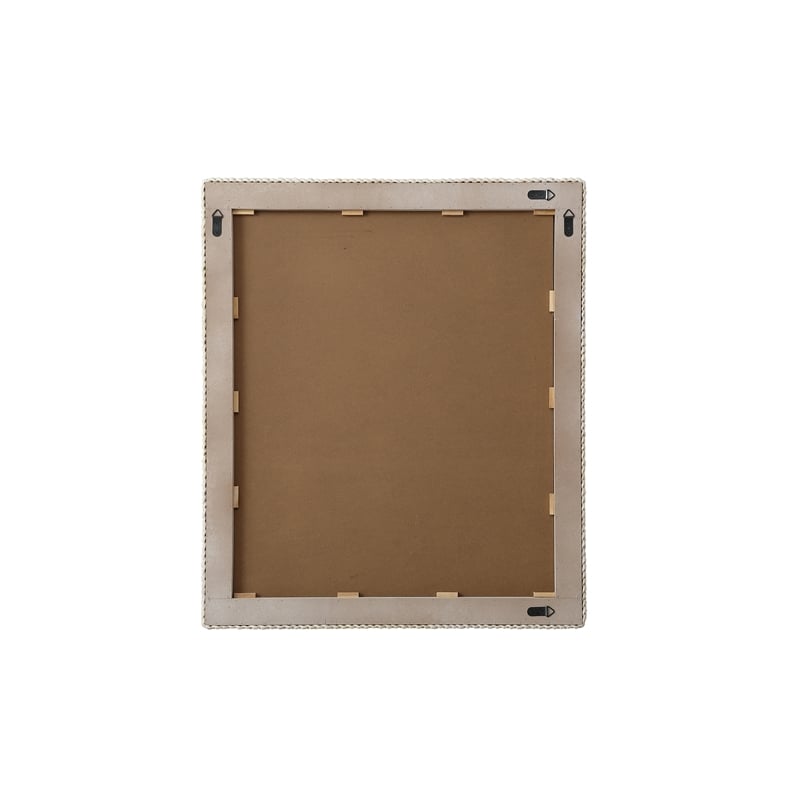 Elegant Decor Rectangle Cornhusk Mirror 36X42