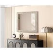 Elegant Decor Rectangle Cornhusk Mirror 36X42