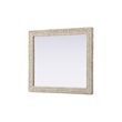 Elegant Decor Rectangle Cornhusk Mirror 36X42