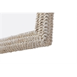 Elegant Decor Rectangle Cornhusk Mirror 36X42